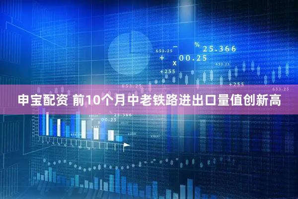 申宝配资 前10个月中老铁路进出口量值创新高